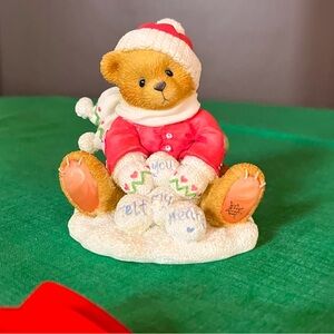 Cherished Teddies “Ted” Snow Fun When You Are Around 1997 vintage ceramic bear